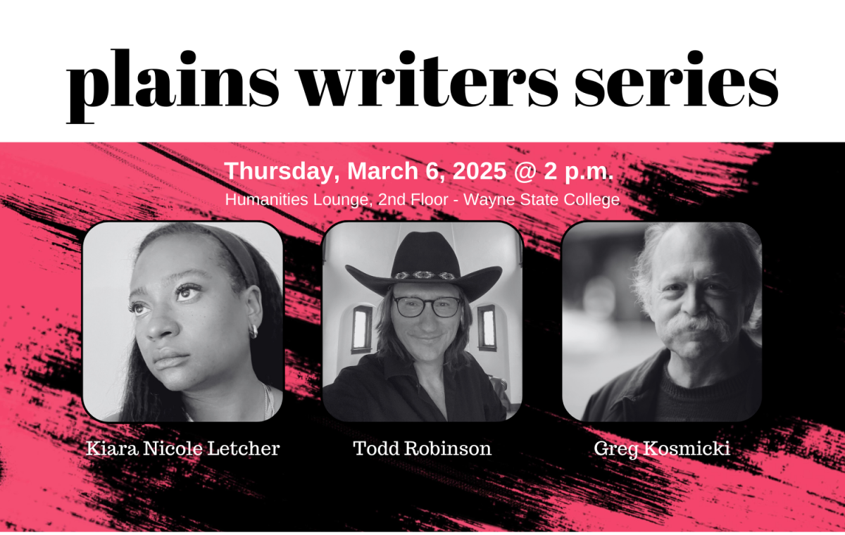 Plains Writers Series – March 6, 2025 Kiara Nicole Letcher, Todd Robinson, and Greg Kosmicki